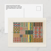 Egyptian textiles and patterns postcard ポストカード (正面/裏面)