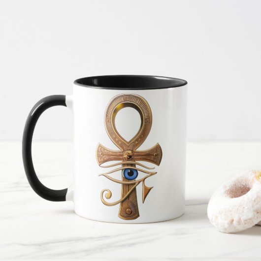 egyption pharaoh art coffee mug マグカップ (ドーナツ)