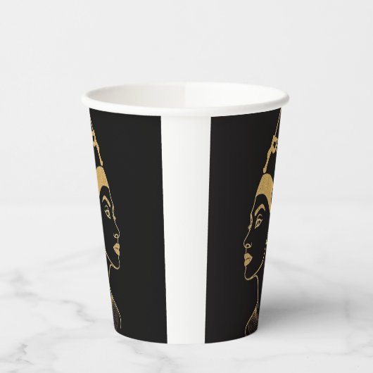  egyption pharaoh  art paper coffee cups  紙コップ (左)