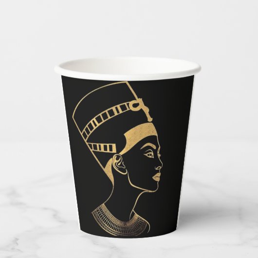  egyption pharaoh  art paper coffee cups  紙コップ (正面)