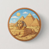 Egypt's Sphinx 缶バッジ (正面)