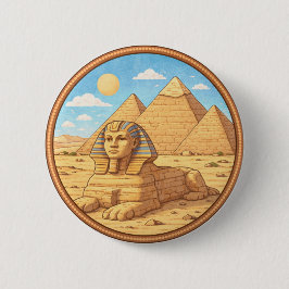 Egypt's Sphinx 缶バッジ