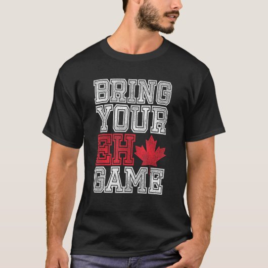 Ehゲームをカナダにもたらす Tシャツ (正面)