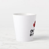 Ehチームカナダおもしろい カフェラテマグ (正面)