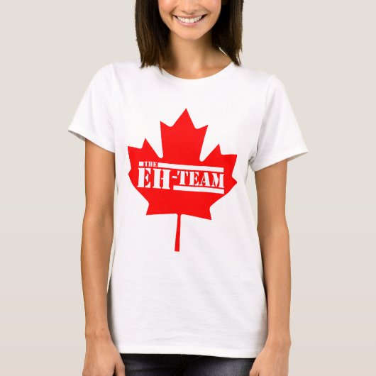 Ehチームカナダメープルリーフ Tシャツ (正面)