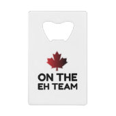 EHチーム・カナダおもしろいで クレジットカード栓抜き (正面)