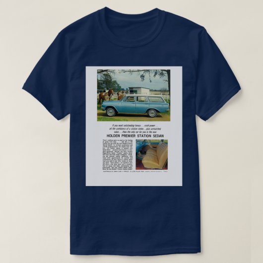 EHホルデンプレミアワゴングラフィック Tシャツ (デザイン正面)