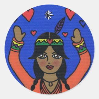 Ehawee propage l'amour （シール） ラウンドシール