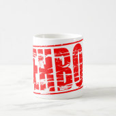 EHBO red rubber stamp コーヒーマグカップ (中央)