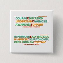 Ehlers Danlosの徴候及び活気づけるな単語ボタン