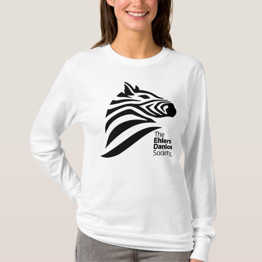 Ehlers-Danlosの社会の長袖のティー Tシャツ (正面)