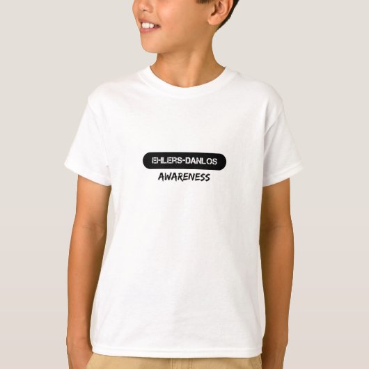 Ehlers-Danlosの認識度のワイシャツ Tシャツ (正面)