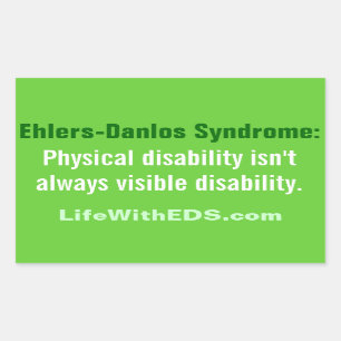 Ehlers-Danlosシンドロームの (EDS)ステッカー 長方形シール