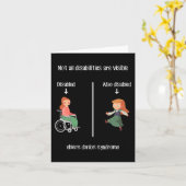 Ehlers Danlos症候群すべての障害がVであるわけではない カード (黄色い花)