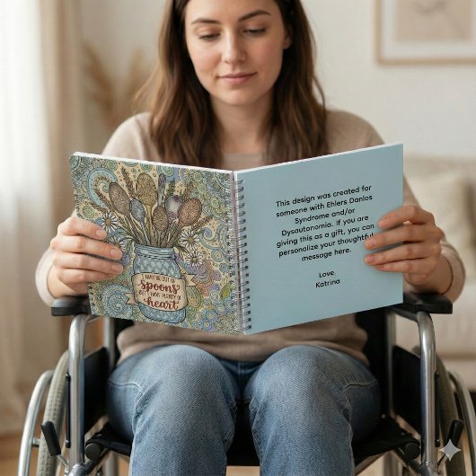 Ehlers Danlos Spoonie Spiral Notebook ノートブック