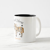 Ehlers Danlos Syndrome Awareness Cute Zebra Mug ツートーンマグカップ (正面右)