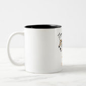 Ehlers Danlos Syndrome Awareness Cute Zebra Mug ツートーンマグカップ (左)