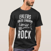 Ehlers Danlos Syndrome Awareness Rock Warrior Surv Tシャツ (正面)