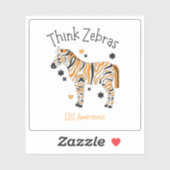 Ehlers Danlos Syndrome Awareness Zebra Sticker シール (シート)
