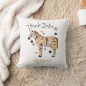 Ehlers Danlos Syndrome Cozy Zebra Throw Pillow クッション (ブランケット)