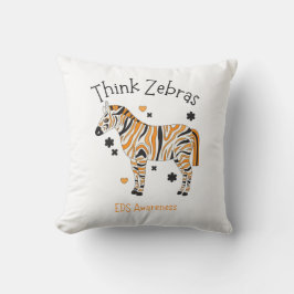 Ehlers Danlos Syndrome Cozy Zebra Throw Pillow クッション