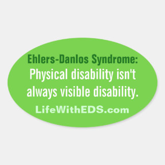 Ehlers-Danlos Syndrome (EDS)ステッカー 楕円形シール