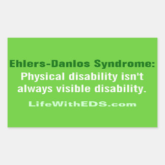 Ehlers-Danlos Syndrome (EDS)ステッカー 長方形シール