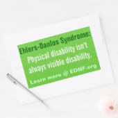 Ehlers-Danlos Syndrome (EDS)ステッカー – EDNF.org 長方形シール (封筒)