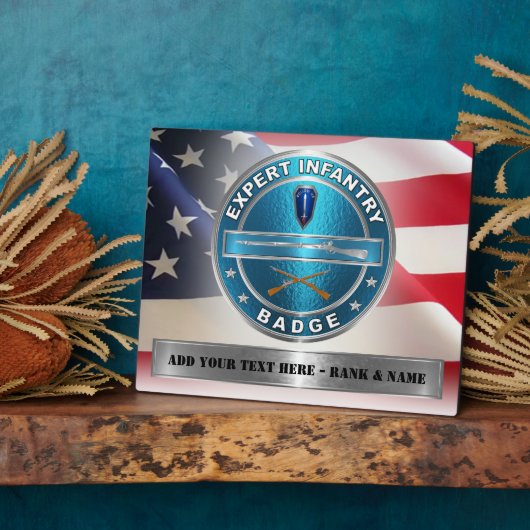 EIB専門家インファントリマンバッジ フォトプラーク (側面)
