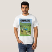 Eibseeドイツ旅行ポスター。 Tシャツ (正面フル)