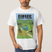 Eibseeドイツ旅行ポスター。 Tシャツ (正面)