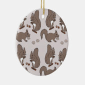 Eichhörnchen Desgin dunkel セラミックオーナメント (右)