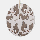Eichhörnchen Desgin dunkel セラミックオーナメント (左)