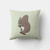 Eichhörnchen mit Nüssen クッション (裏面)