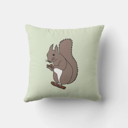 Eichhörnchen mit Nüssen クッション (裏面)