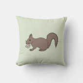 Eichhörnchen mit Nüssen クッション (正面)