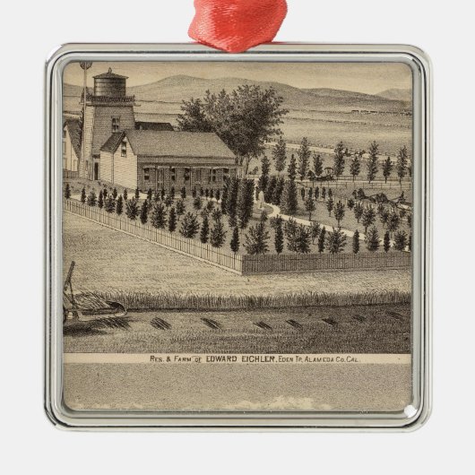 Eichlerのマイヤーの住宅 メタルオーナメント (正面)