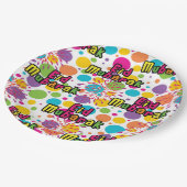 Eidのしぶきプレート9" ペーパープレート (アングル)