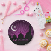 Eidのモスクの紫色夜-紙皿 ペーパープレート (パーティー)