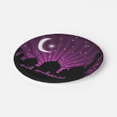 Eidのモスクの紫色夜-紙皿 ペーパープレート (アングル)