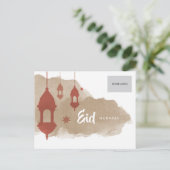 Eidの企業のな郵便はがき-赤 案内ポストカード (スタンド正面)