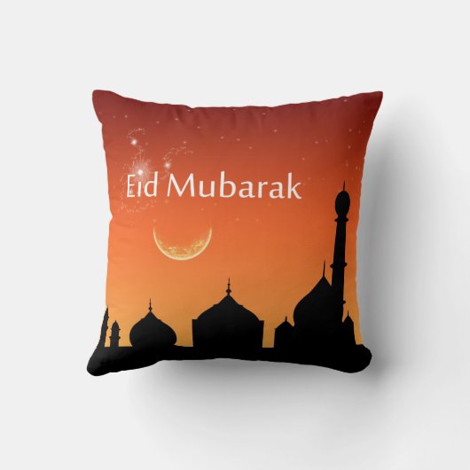 Eidの夕べの空-枕 クッション (裏面)