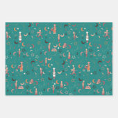 Eidギフトラッピング紙シート， 19" x 29", 3セット ラッピングペーパーシート (正面3)