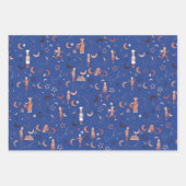 Eidギフトラッピング紙シート， 19" x 29", 3セット ラッピングペーパーシート (正面3)