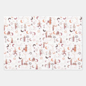 Eidギフトラッピング紙シート， 19" x 29", 3セット ラッピングペーパーシート (正面2)