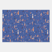 Eidギフトラッピング紙シート， 19" x 29", 3セット ラッピングペーパーシート (正面3)