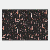 Eidギフトラッピング紙シート， 19" x 29", 3セット ラッピングペーパーシート (正面)