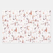 Eidギフトラッピング紙シート， 19" x 29", 3セット ラッピングペーパーシート (正面2)