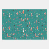 Eidギフトラッピング紙シート, 19" x 29", 3セット ラッピングペーパーシート (正面2)