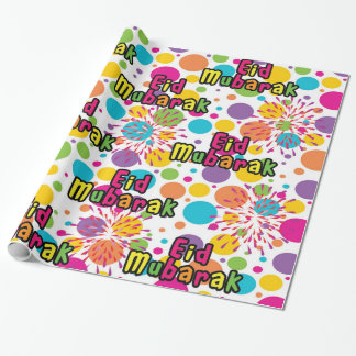 Eidムバラクのしぶきのギフト用包装紙 ラッピングペーパー